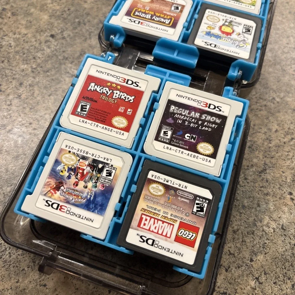 Nintendo DS Lot Of 12 Games + Hard Case Very Good Condition
